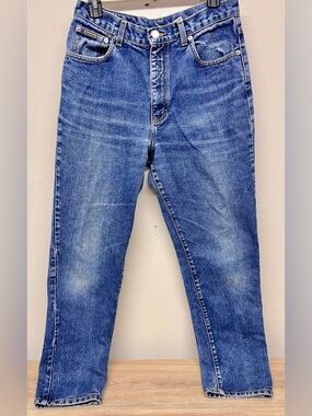 1990s Calvin Klein Straight Leg Mom Jean w/ Omega Pocket High Waisted Size 14